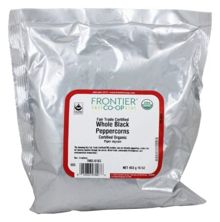 Certificada em Comércio Justo Orgânico Integral de Pimenta Preta - 1 lb. Frontier Natural Products - Image 2