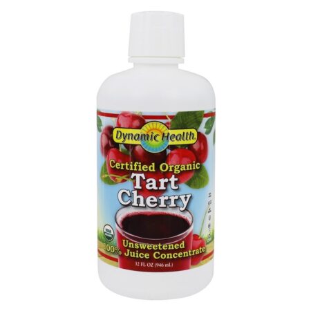 Suco Orgânico Certificado Concentrado Tart Cherry - 32 fl. oz. Dynamic Health