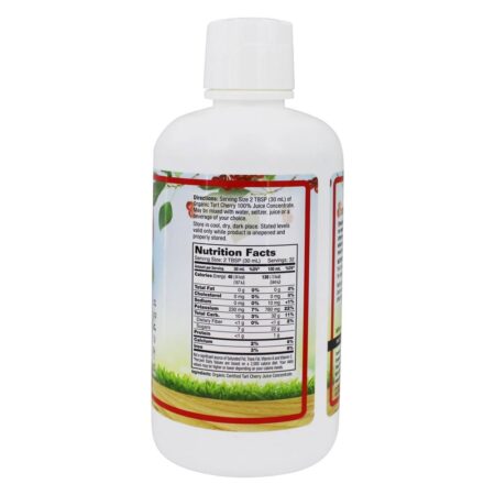 Suco Orgânico Certificado Concentrado Tart Cherry - 32 fl. oz. Dynamic Health - Image 2