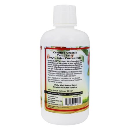 Suco Orgânico Certificado Concentrado Tart Cherry - 32 fl. oz. Dynamic Health - Image 3