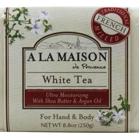 Tradicional Francês Moído Bar Sabão Branco Chá – 8.8 oz. A La Maison — foto 1