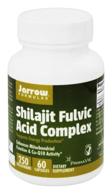 Complexo Ácido Fulvico Shilajit 250 mg. - Cápsulas vegetarianas 60 Jarrow Formulas