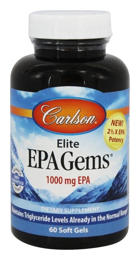 Gems Elite EPA 1000 mg. - 60 Softgels Carlson Labs