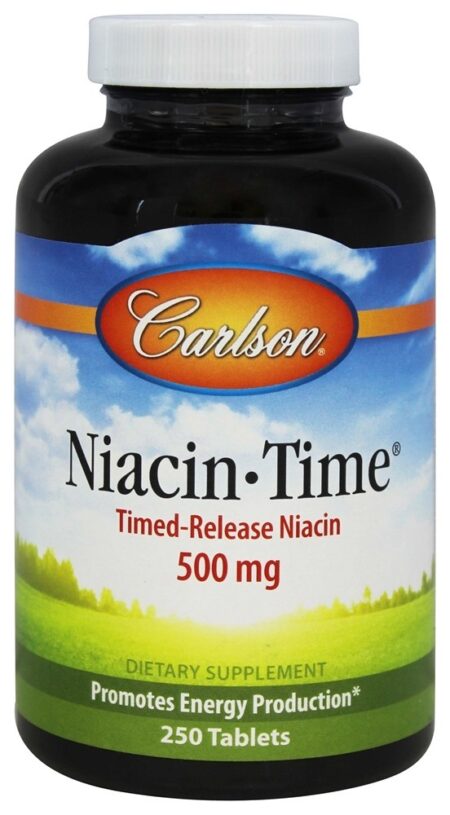 Tempo de Niacina 500 mg. - 250 Tablets Carlson Labs