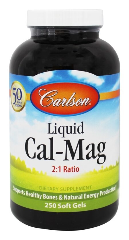 Liquid Cal-Mag - 250 Softgels Carlson Labs