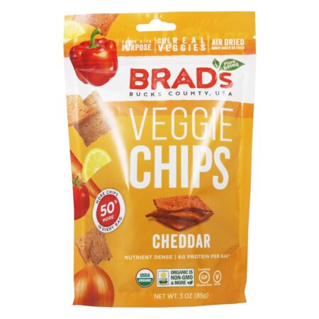 Veggie Chips Cheddar - 3 oz. Brad's Raw Foods