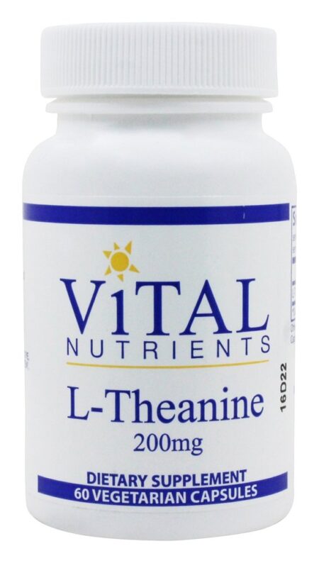 L-Teanina 200 mg. - Cápsulas vegetarianas 60 Vital Nutrients