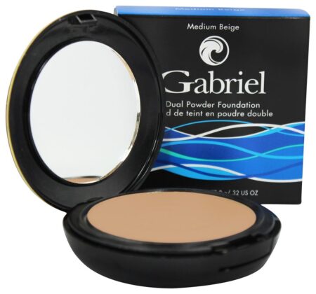 Base em pó duplo Medium Beige - 0.32 oz. Gabriel Cosmetics Inc. - Image 3