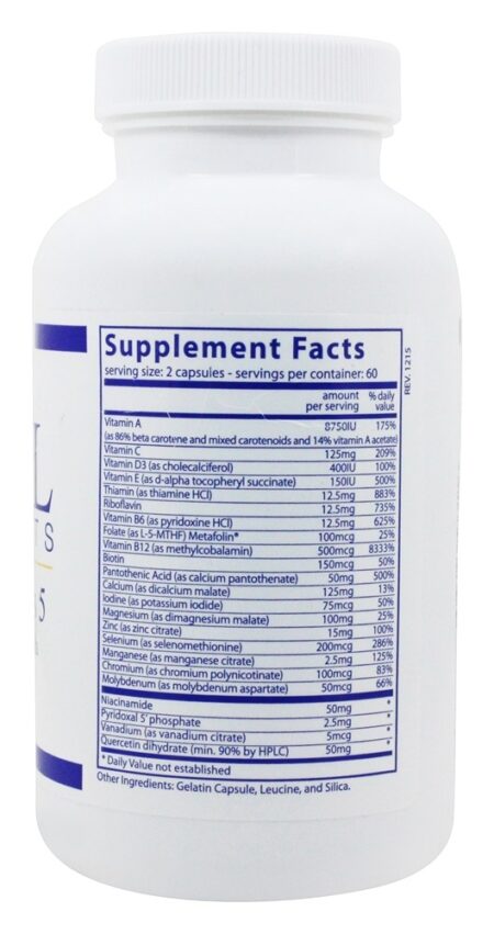 Multi-Nutrientes V com Antioxidantes - Cápsulas 120 Vital Nutrients - Image 2