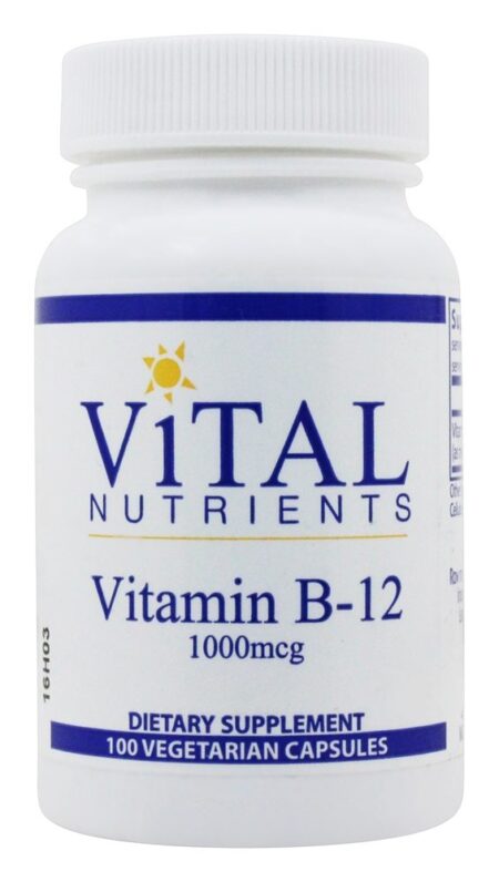 Vitamina B12 1000 mcg. - Cápsulas vegetarianas 100 Vital Nutrients