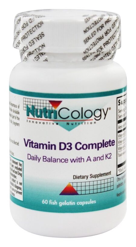 Vitamina D3 Complete 2000 UI - 60 Gelcaps Nutricology