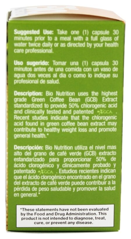 Pure Grão de café verde 800 mg. - Cápsulas 50 Bio Nutrition - Image 3