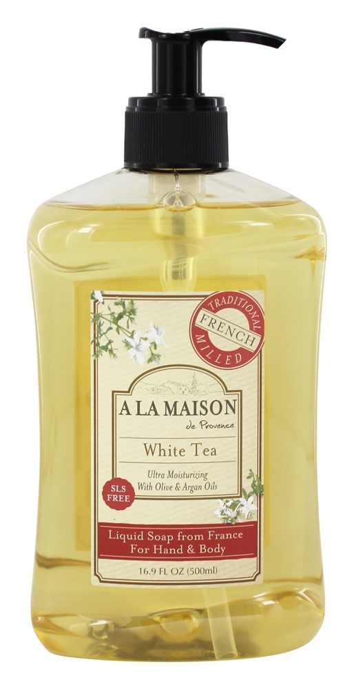 Tradicional francês Milled Sabonete Líquido Chá Branco - 16.9 fl. oz. A La Maison
