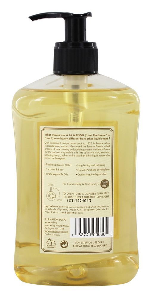 Tradicional francês Milled Sabonete Líquido Chá Branco - 16.9 fl. oz. A La Maison - Imagem 2