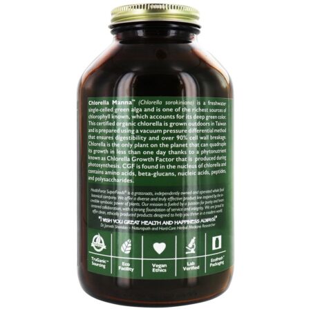 Chlorella Manna em Pó - 350 Gramas HealthForce Superfoods - Image 3