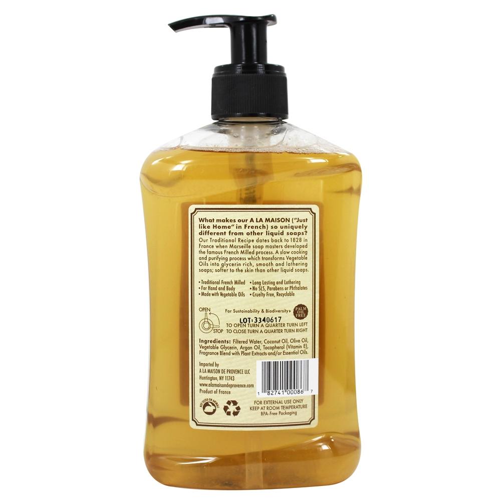 Sabonete Líquido Moído Francês Tradicional Honeysuckle - 16.9 fl. oz. A La Maison - Imagem 2