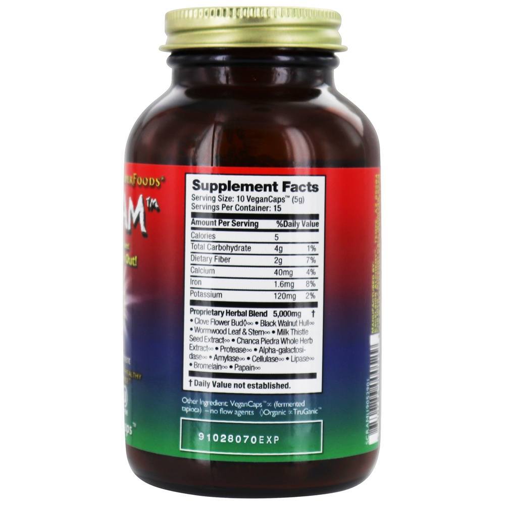 Scram Microbiano Saudável Balance Versão 1.1 - 150 Tampas veganas HealthForce Superfoods - Imagem 2
