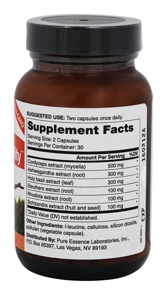 AdrenalStability Para Suporte das Glândulas Adrenais - Cápsulas vegetarianas 60 Pure Essence Labs - Imagem 2