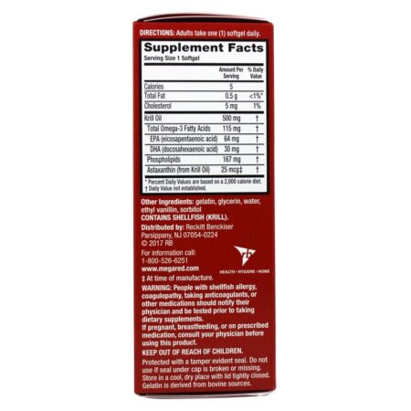 Mega Red Potência Extra 100% Pure Omega-3 de Óleo de Krill 500 mg. - 45 Softgels Schiff - Image 2