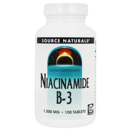 Niacinamida B-3 1500 mg. - 100 Tablets Source Naturals