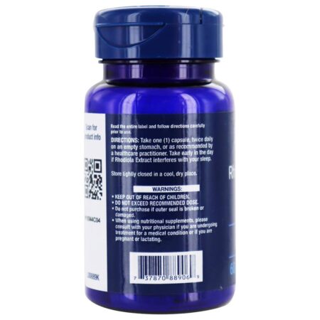 Extrato de Rhodiola 3 % Rosavins 250 mg. - Cápsulas vegetarianas 60 Life Extension - Image 3