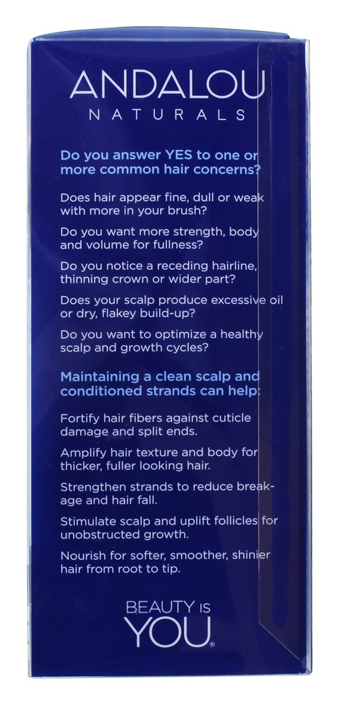 Kit de Sistema de Cabelo Emagrecedor que Desacelera a Idade das Células Estaminais - 3 Peça (s) Andalou Naturals - Imagem 5