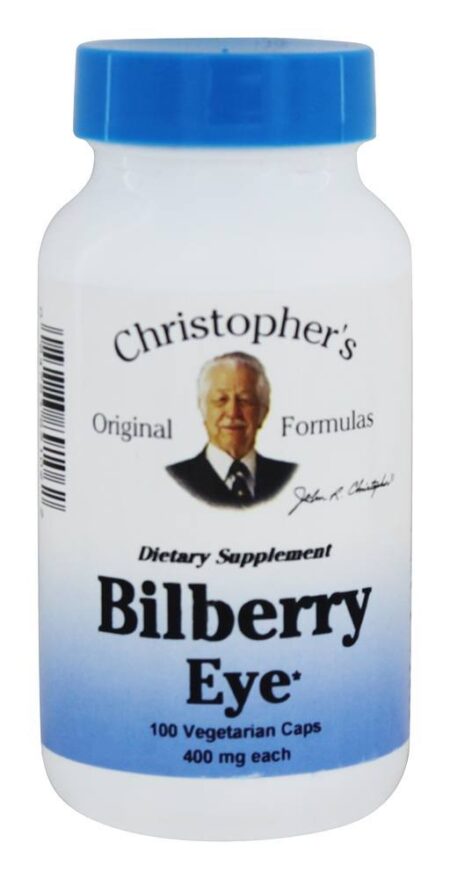 Olho de Mirtilo 400 mg. - Cápsulas vegetarianas 100 Dr. Christopher's Original Formulas