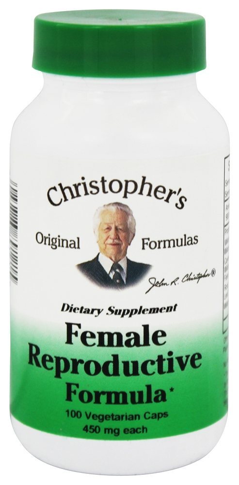 Fórmula Reprodutiva Feminina 450 mg. - Cápsulas vegetarianas 100 Dr. Christopher's Original Formulas