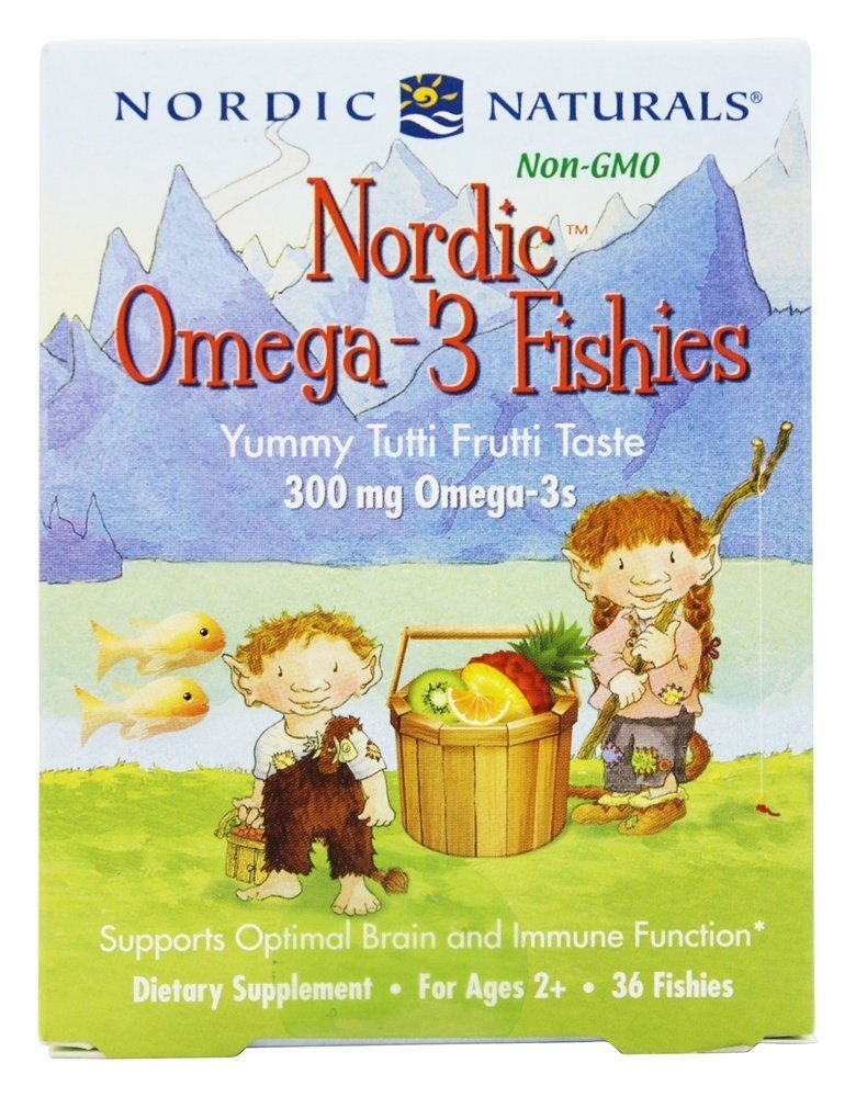 Nordic Omega-3 Fishies Para Crianças - 36 Contagem Nordic Naturals