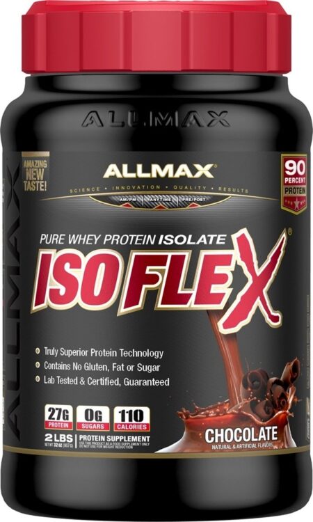 IsoFlex Pure Proteína Whey Isolada de Chocolate - 2 lbs. AllMax Nutrition