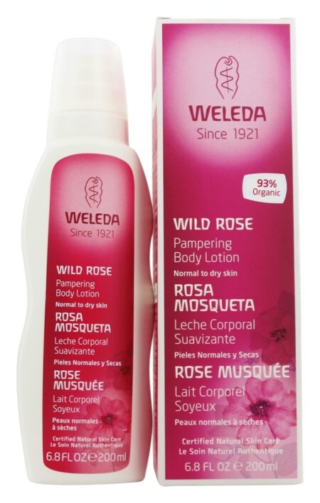 Loção Corporal Mimando Rosa Selvagem - 6.8 fl. oz. Weleda