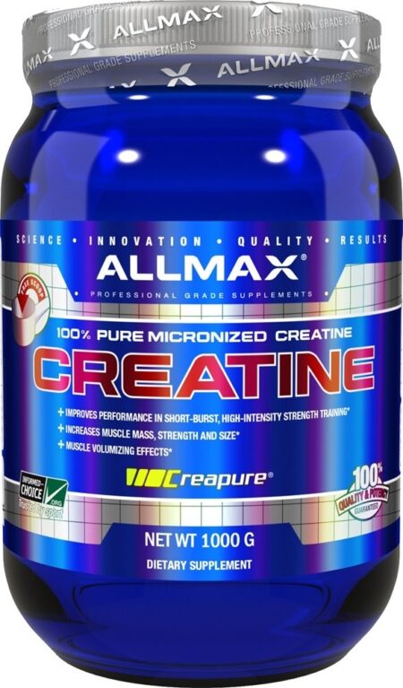 100 % Pure Pó de creatina alemã micronizada - 1000 Gramas AllMax Nutrition