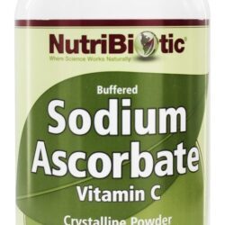 Ascorbato de sódio tamponado em pó cristalino - 16 oz. Nutribiotic