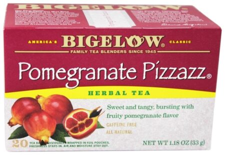 Pizzazz de Ervas Chá Pomegranate - 20 Saquinhos de Chá Bigelow Tea