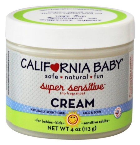 Creme Hidratante para Rosto e Corpo Super Sensível - 4 oz. California Ba