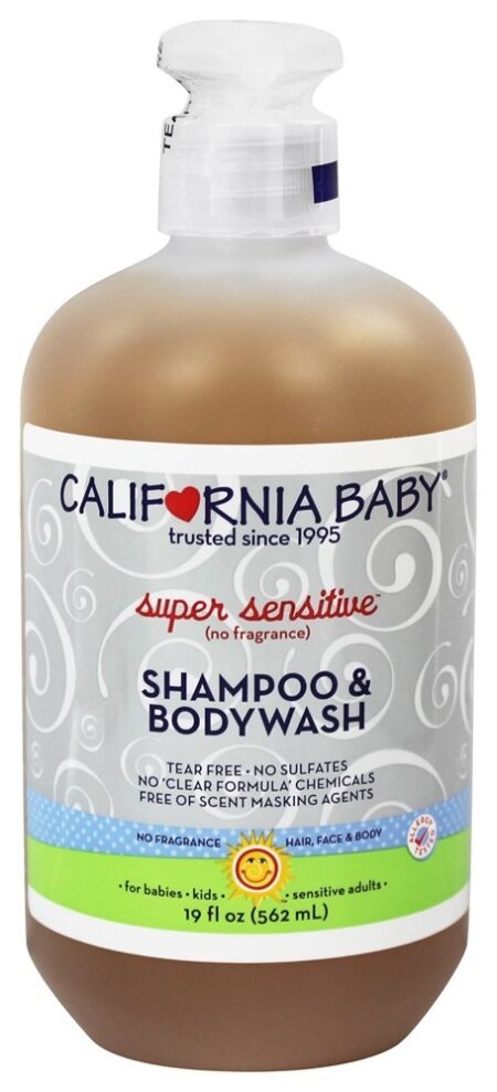 Xampu e Bodywash Super Sensível - 19 fl. oz. California Ba