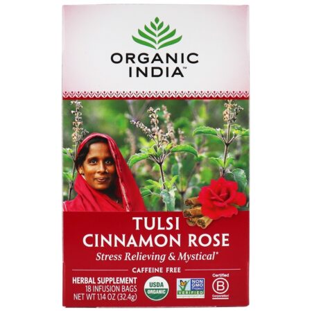 Tulsi Tea Canela Rose - 18 Saquinhos de Chá Organic India