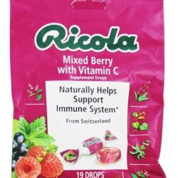 Gotas naturais da garganta da erva com a baga misturada da vitamina C - 19 descarta Ricola