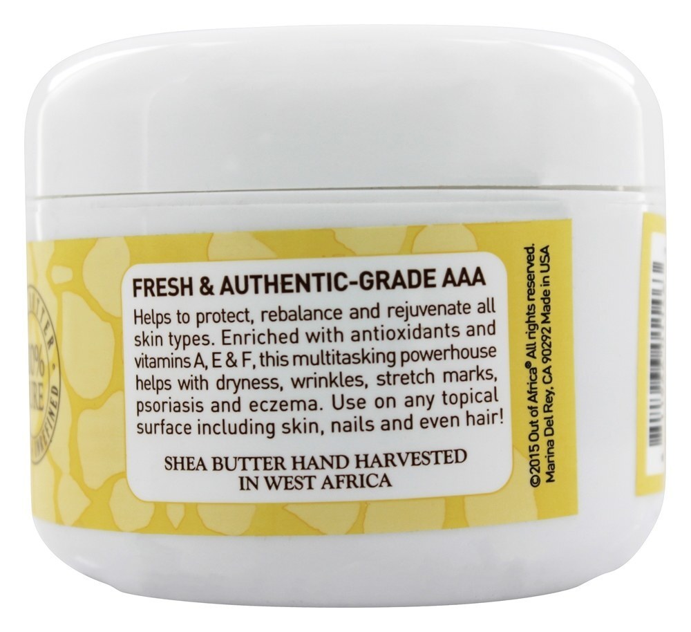 Manteiga de Karité 100 % Pure , Baunilha natural e não refinada - 8 oz. Out Of Africa - Imagem 3