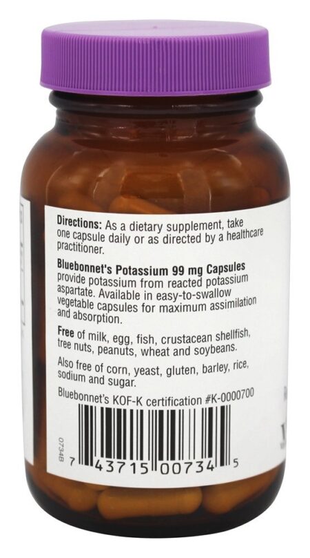 Potássio 99 mg. - 90 VCap (s) Bluebonnet Nutrition - Image 3