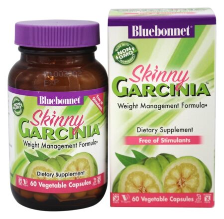 Fórmula Skinny de Gestão de Peso Garcinia - 60 Cápsula (s) vegetal (s) Bluebonnet Nutrition