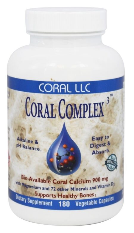 Complexo de corais 3 900 mg. - Cápsulas vegetarianas 180 Coral LLC