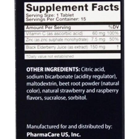 Fórmula original de sabugueiro preto + vitamina C + zinco - 15 Comprimido (s) efervescente Sambucol - Imagem 2