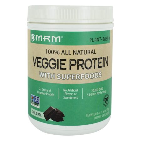 100 % de Proteína Vegetariana Natural em Pó com Superalimentos Chocolate - 20.1 oz. MRM