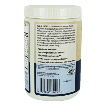 Fermentado BCAA + G Recarga Pós-Treino Recuperação Pó Melancia - 11.6 oz. MRM - Image 3