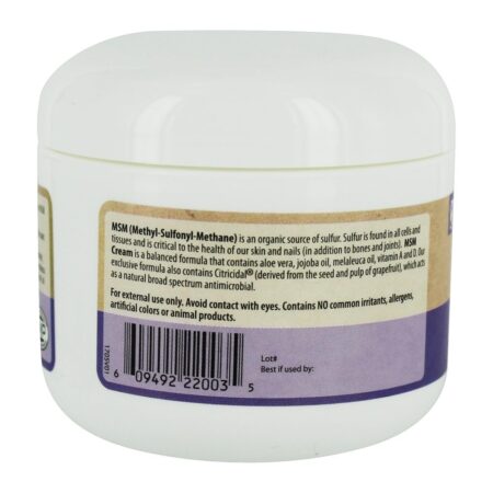 Creme MSM Suporte Para Uma Pele Saudável - 4 oz. MRM - Image 3