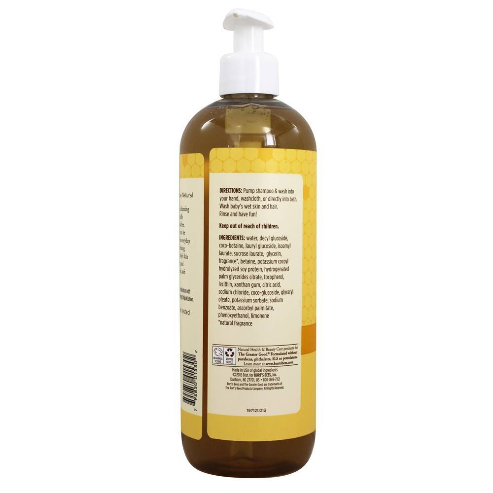 Bebê Abelha Xampu & Lavar Rasgar Livre Original - 21 fl. oz. Burt's Bees - Imagem 3