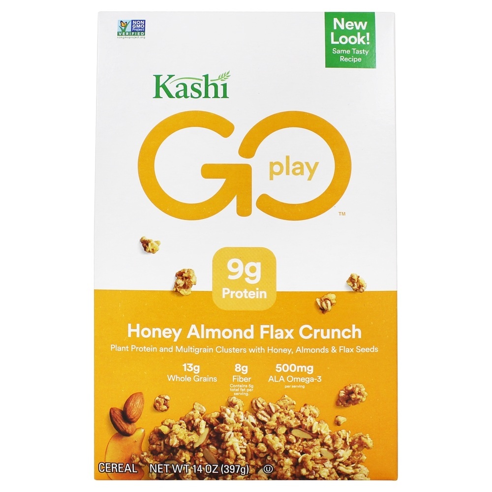 GoLean Crunch Cereal Mel Amêndoa Linho - 14 oz. Kashi