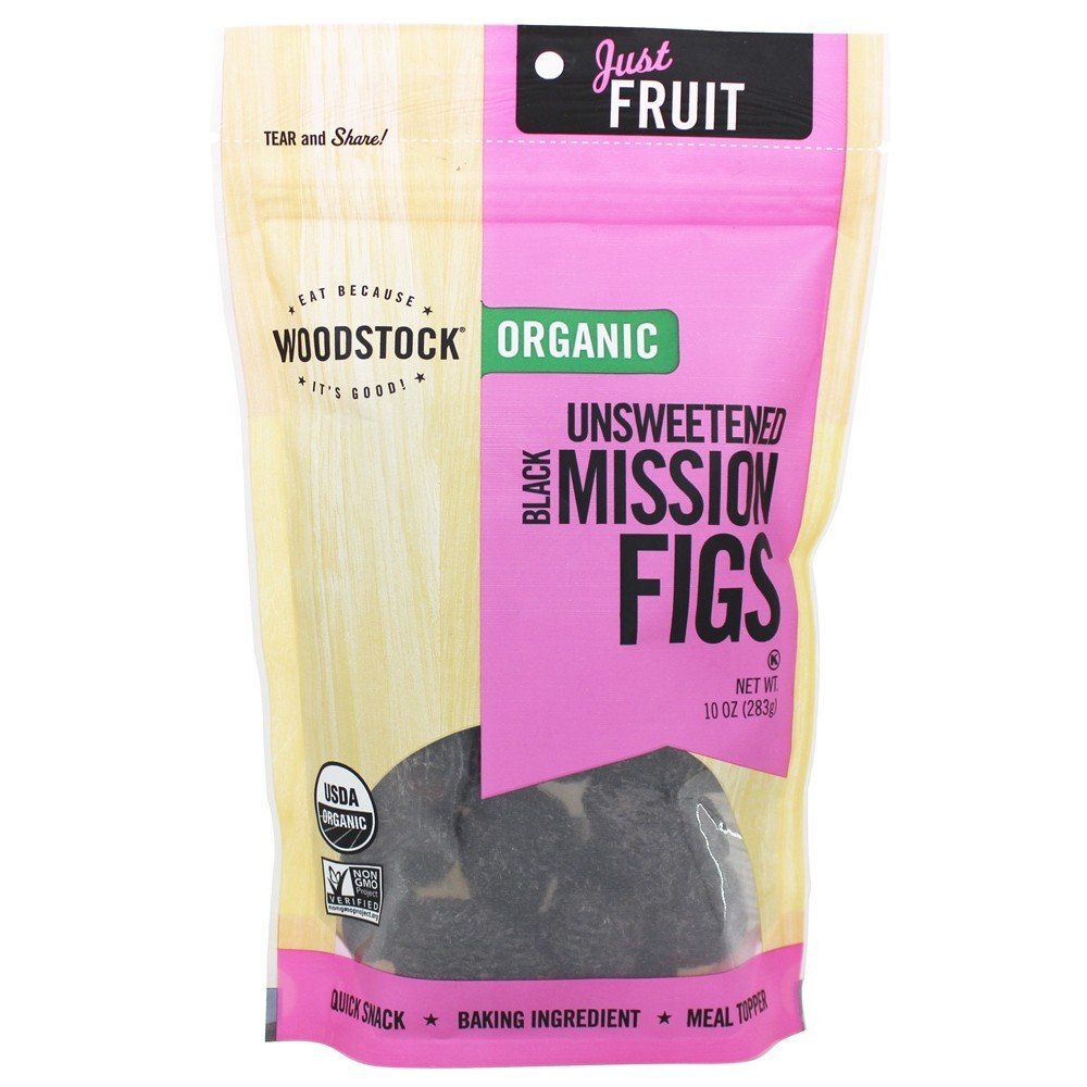 Figos pretos orgânicos da missão unsweetened - 10 oz. Woodstock Farms