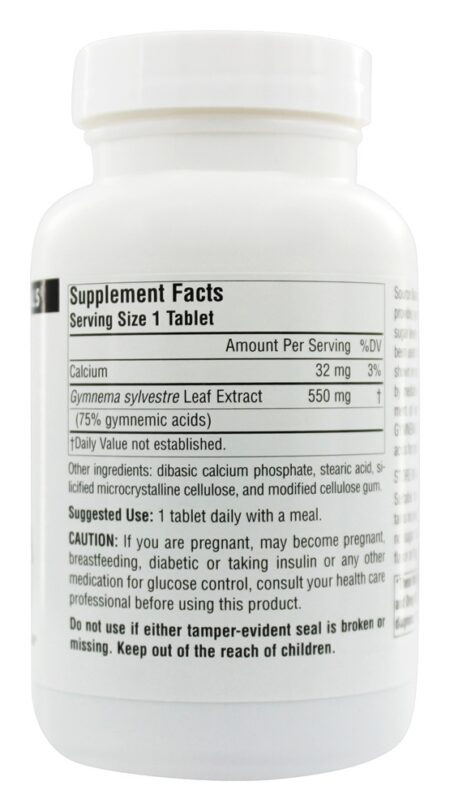 Extremista Potência Gymnema Sylvestre 550 mg. - 120 Tablets Source Naturals - Image 2